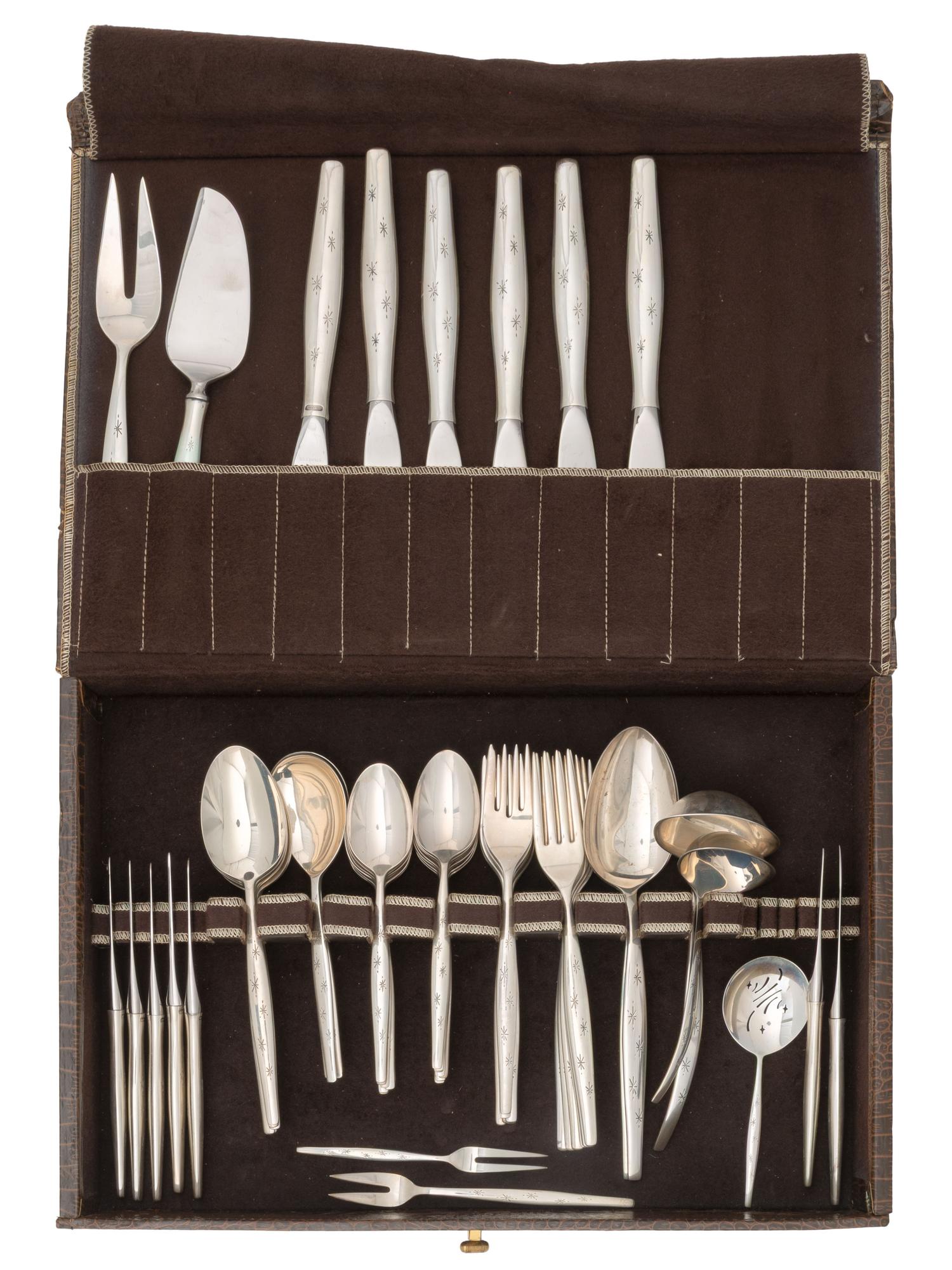 An American Silver Flatware Service