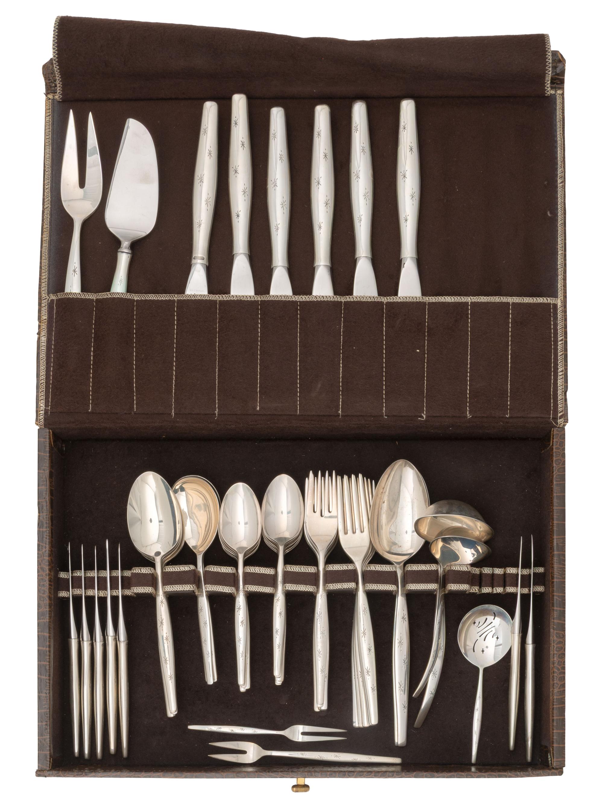 An American Silver Flatware Service