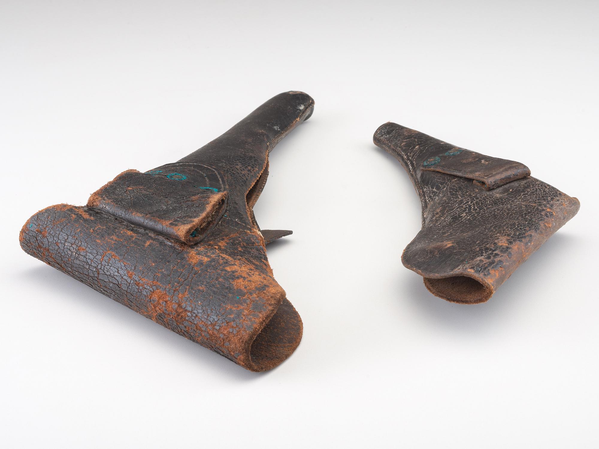 [CIVIL WAR]. A group of 2 holsters, comprising: