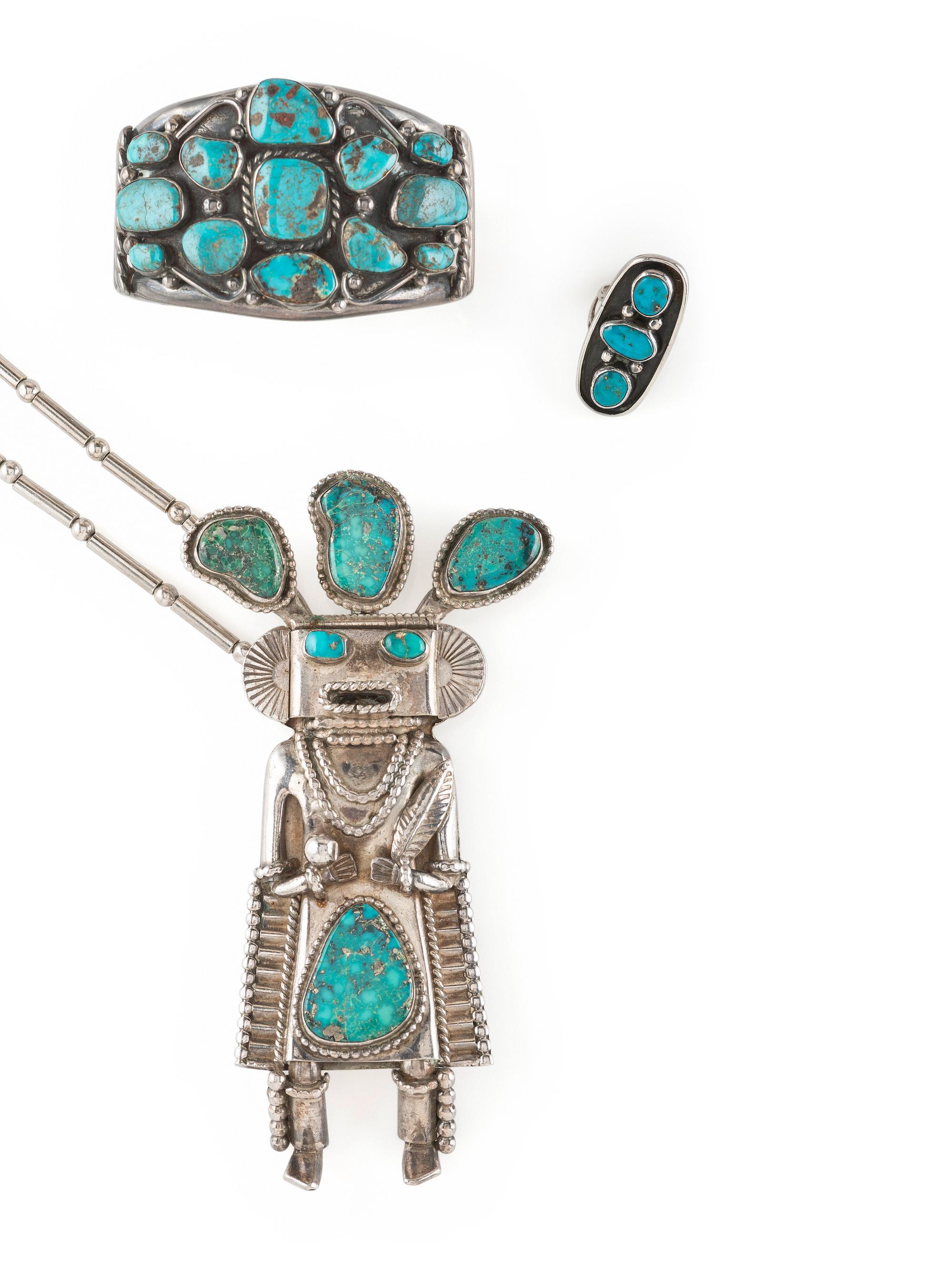 Navajo Silver and Turquoise Jewelry