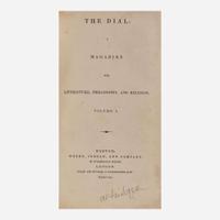 [Literature] (Thoreau, Henry D.) The Dial: A Magazine For Literature, Philosophy, and Religion