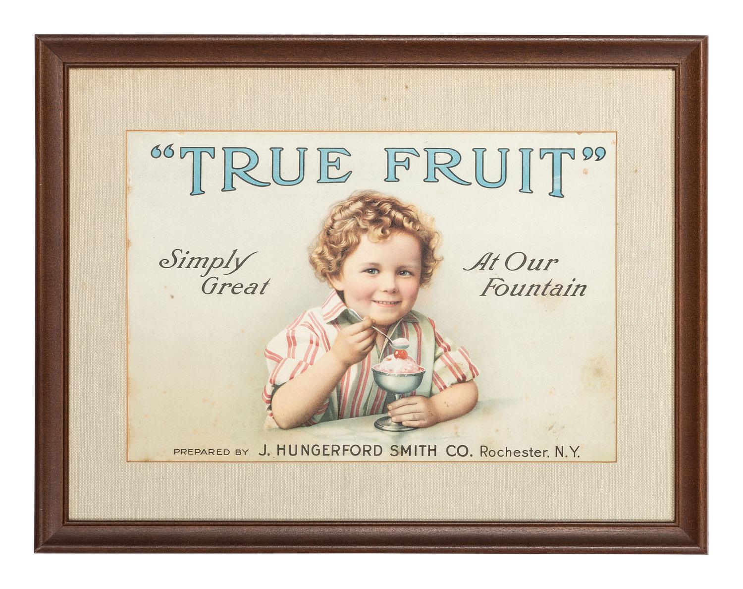 Two 'True Fruit' Flavors Lithograph Advertisements