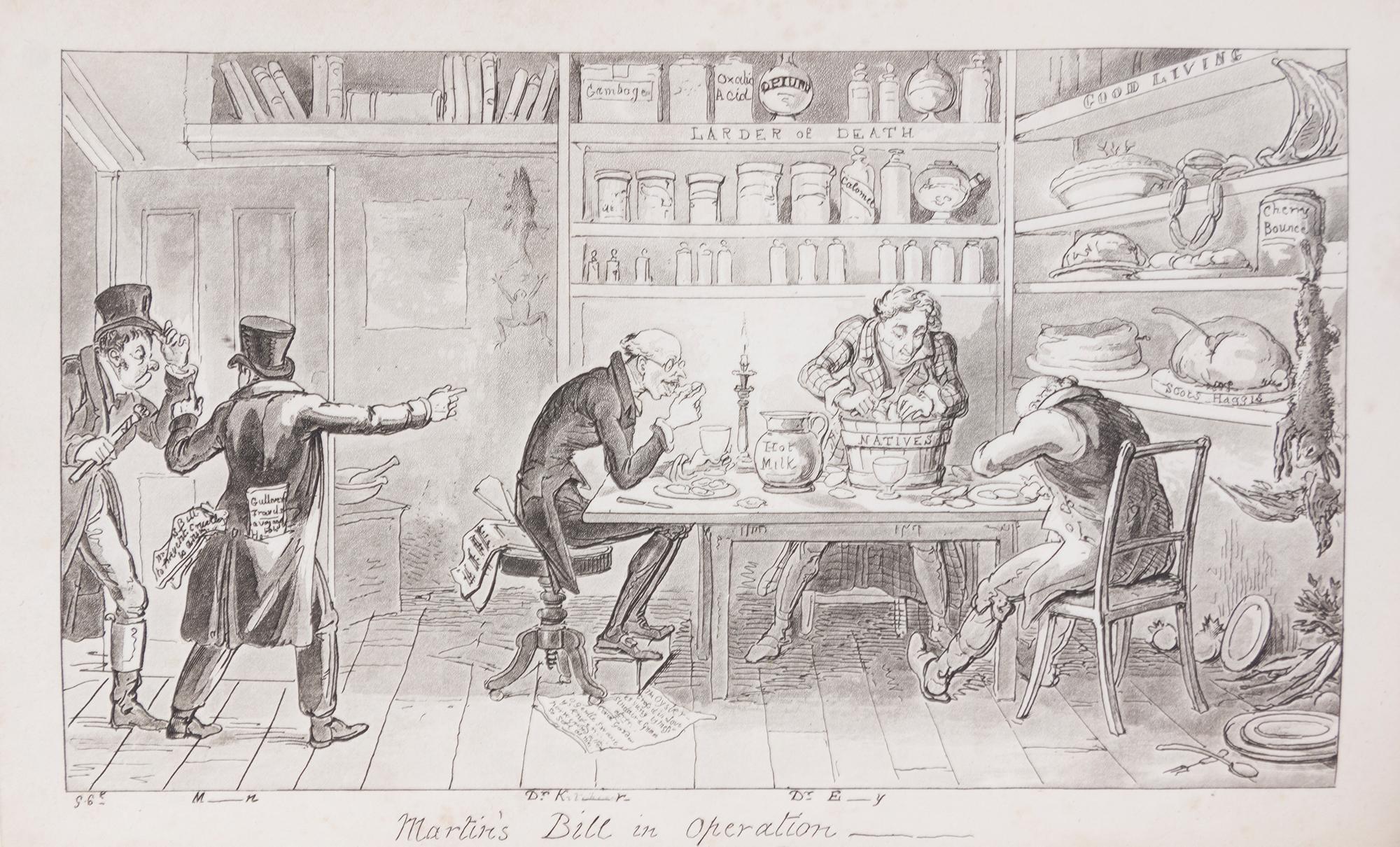 (CRUIKSHANK, GEORGE) CRELL, A.F. AND W.M. WALLACE. The Family Oracle [...]. By A.F. Crell & W.M. Wallace. With 2 others. (4v. total)