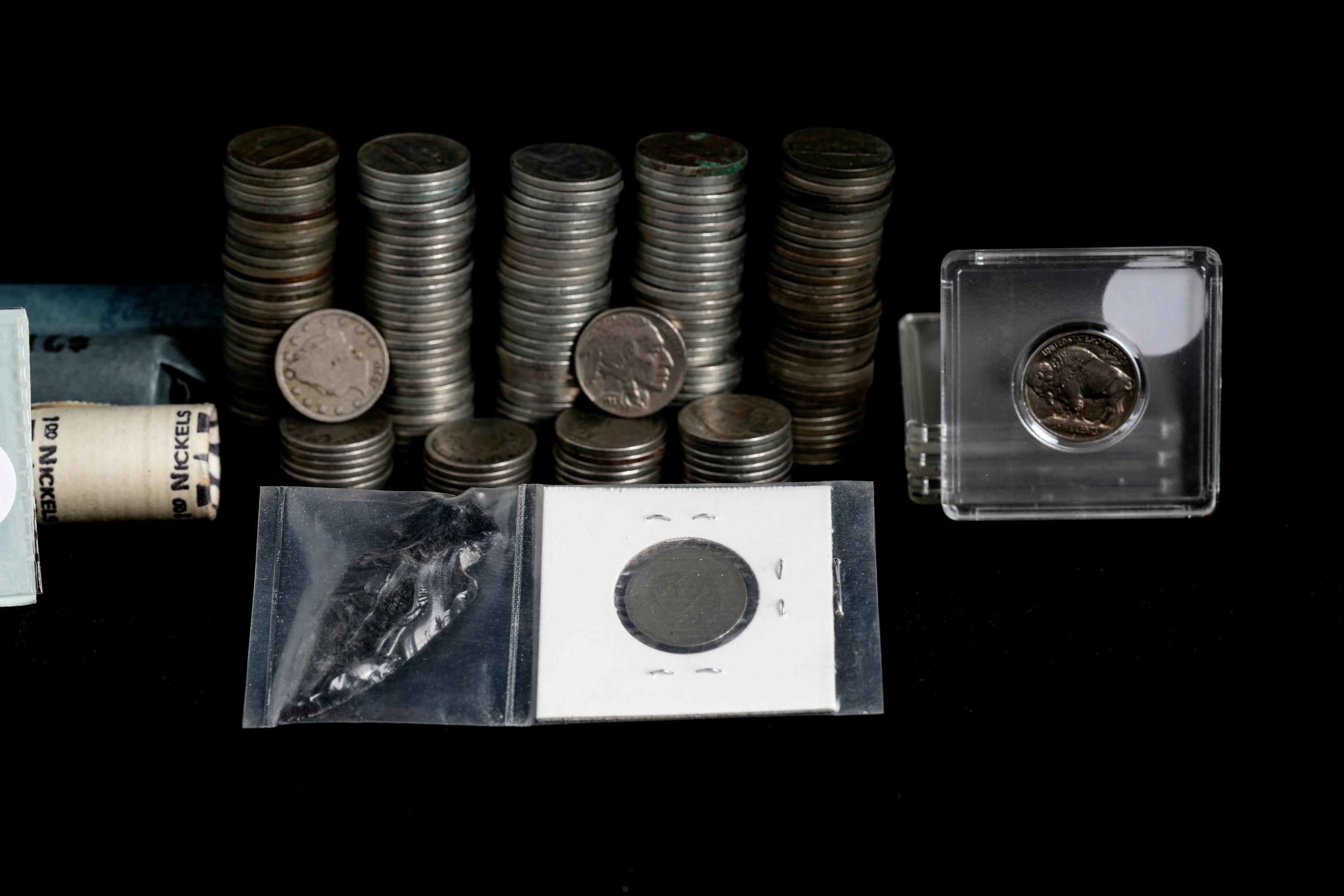 A Large Collection of 5c Coins