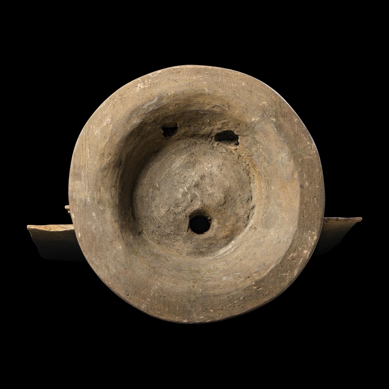 A Teotihuacan Terracotta Incensario with Tlaloc