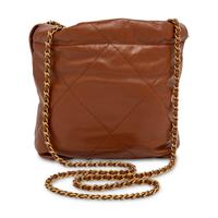 Chanel, Mini 22 Bucket Bag in Brown Leather