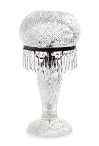 An American Brilliant Cut Glass Lamp Height 26 inches. — LATE 19TH/EARLY 20TH CENTURY