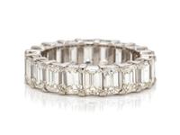 A Platinum and Diamond Eternity Band, 4.30 dwts.