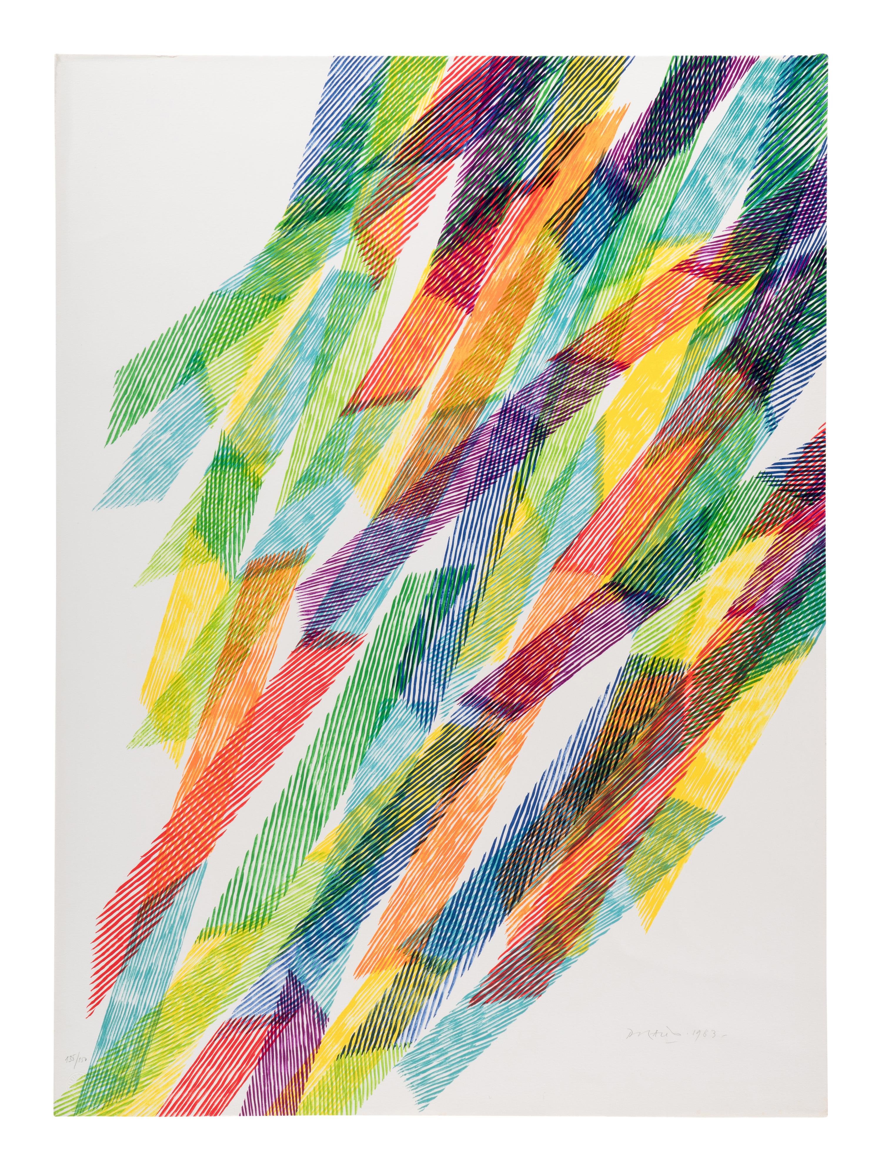 Set of 10 from XIV Olympic Winter Games Sarajevo 1984 , 1983 Including works by David Hockney, Victor Vasarely, Howard Hodgkin, James Rosenquist, and others.