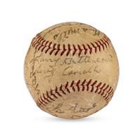 A 1938 St. Louis Browns Team Signed Autograph Baseball