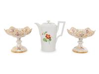 Three Meissen Porcelain Serving Articles