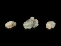 Three Chinese Jade Figures of Animals