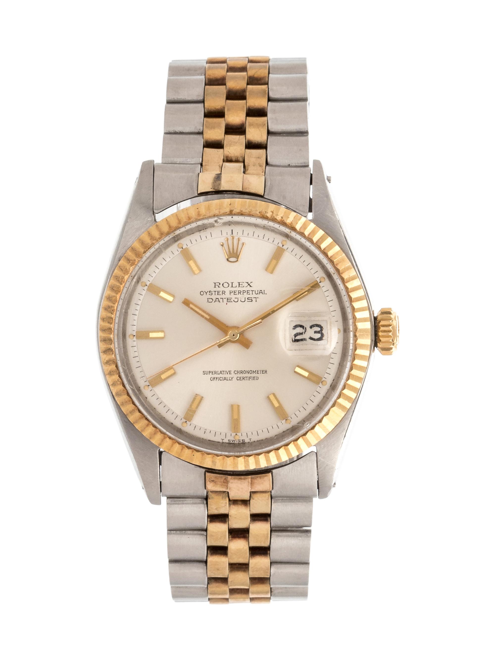 ROLEX, STAINLESS STEEL AND YELLOW GOLD REF. 1601 'DATEJUST' WRISTWATCH, CIRCA 1969