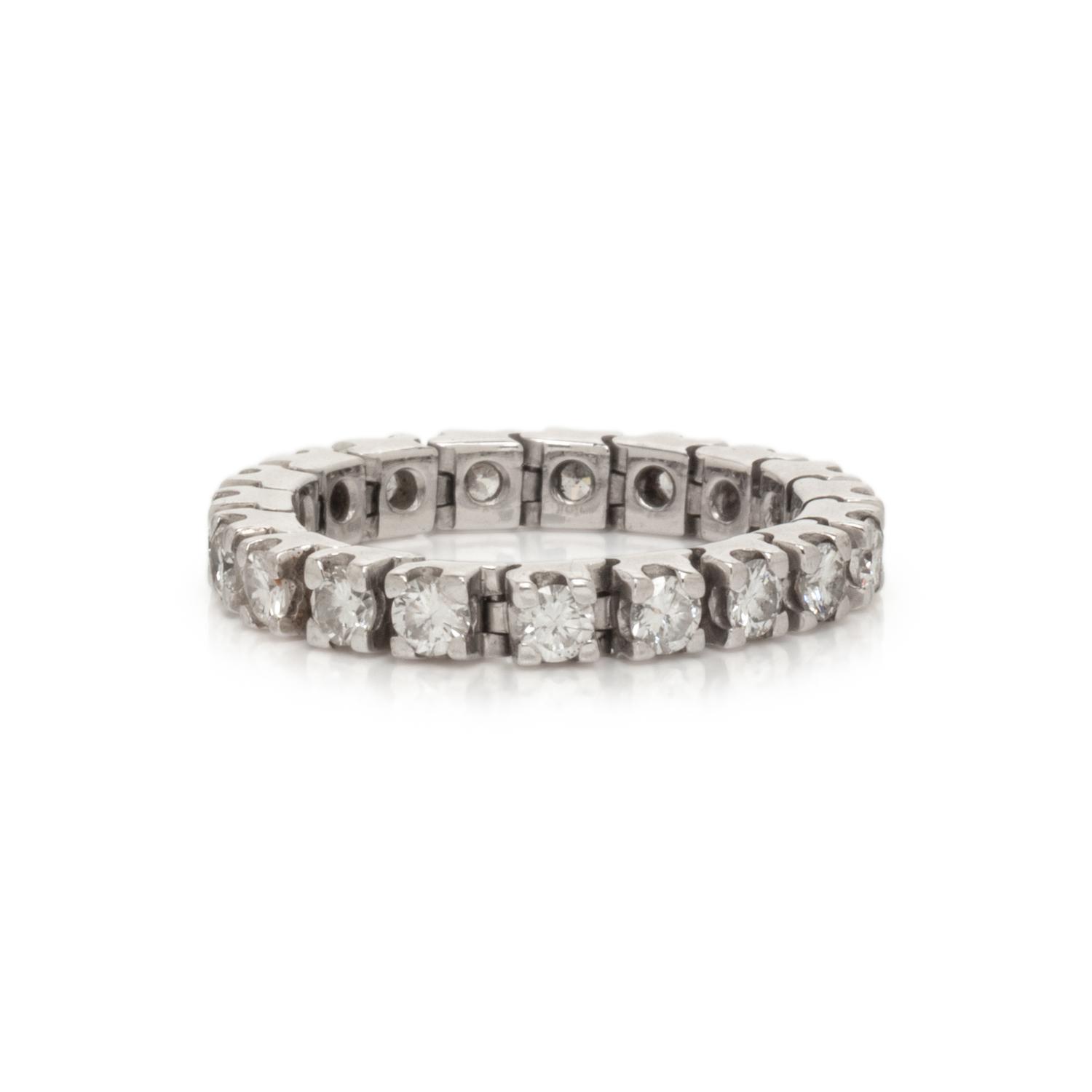 FLEXIBLE DIAMOND ETERNITY BAND RING