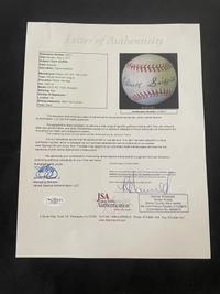 A Clark Griffith Signed Autograph Baseball - Traced (JSA Letter)