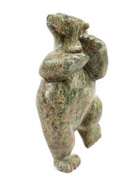 Dancing Bear Serpentine Stone Carving