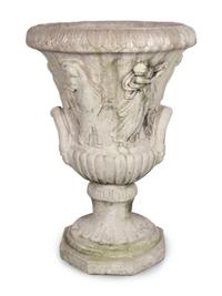 A Grecian Style Cast Concrete Garden Urn