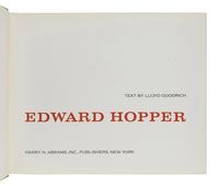 [HOPPER, Edward (1882-1967)]. GOODRICH, Lloyd. Edward Hopper. New York: Harry N. Abrams, Inc., 1989.