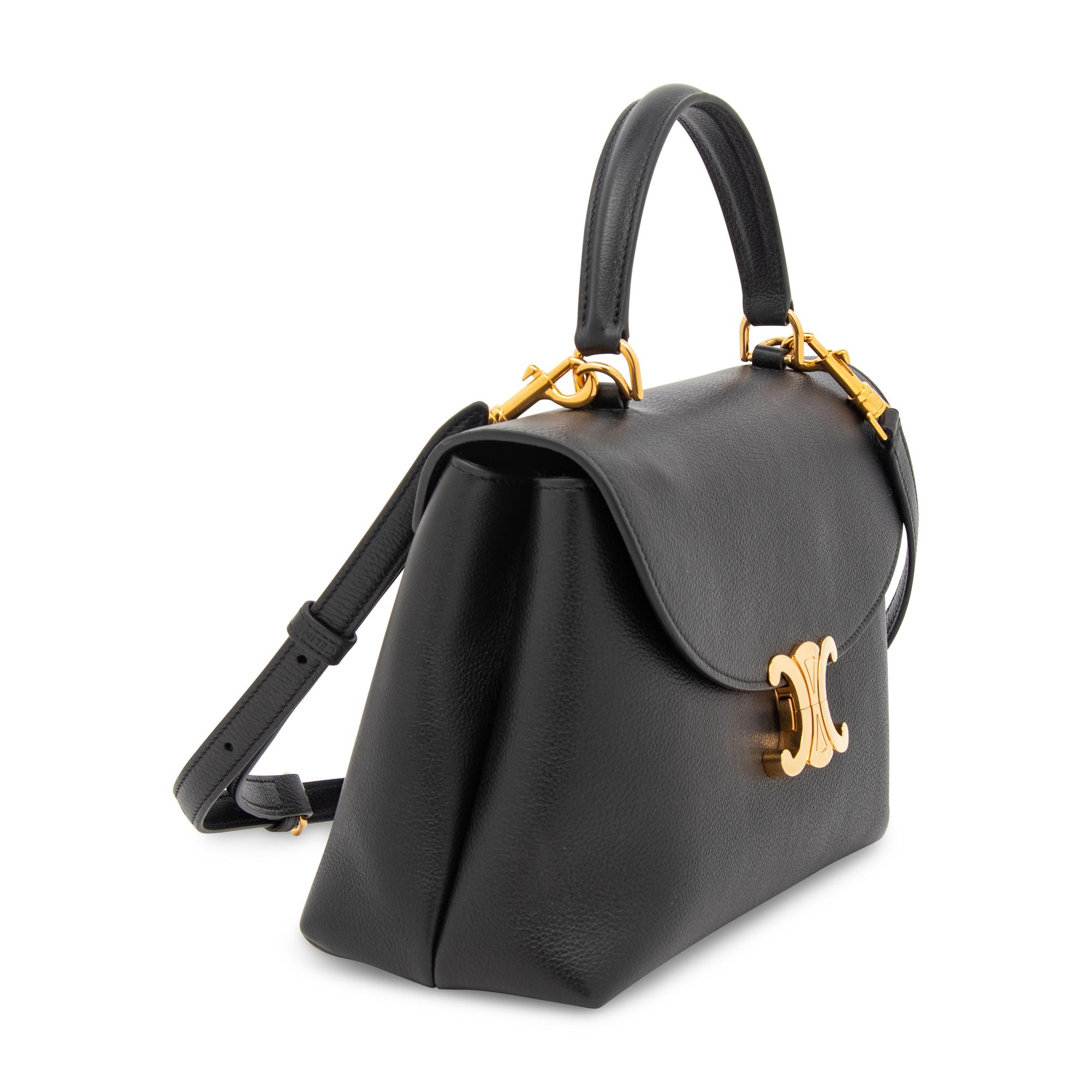 CELINE, MEDIUM BLACK NINO BAG