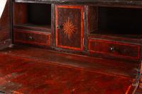 An Italian Walnut and Marquetry Bureau Cabinet