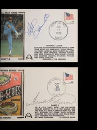 A Group of Five 500 Home Run Club Member Signed Autograph Cachets,