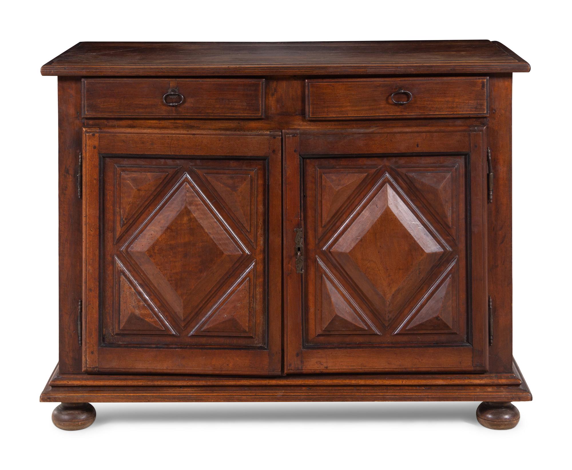 A Louis XIII Walnut Cabinet