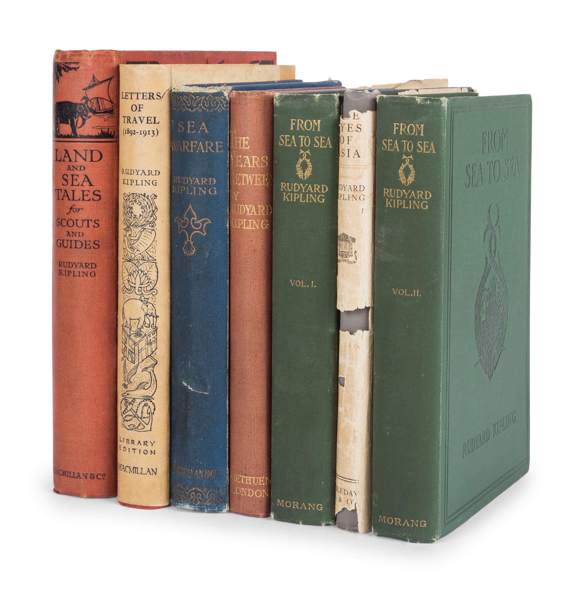 KIPLING, Rudyard (1865-1936). A group of 11 works, including: