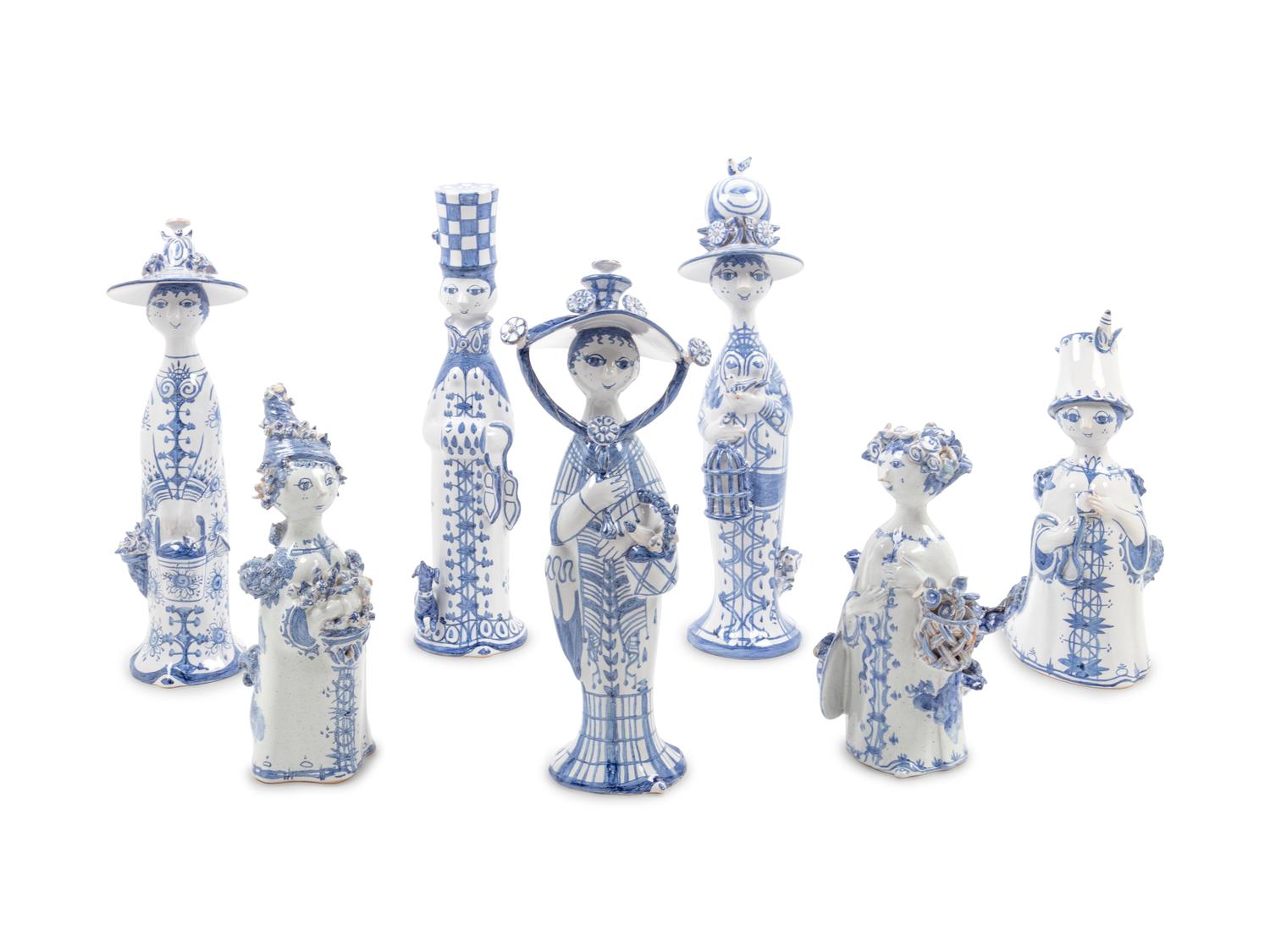 Collection of Seven Female Figures