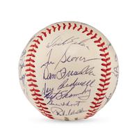 A 1968 New York Mets Team Signed Autograph Baseball Featuring Nolan Ryan and Tom Seaver (Beckett Authentication Services)