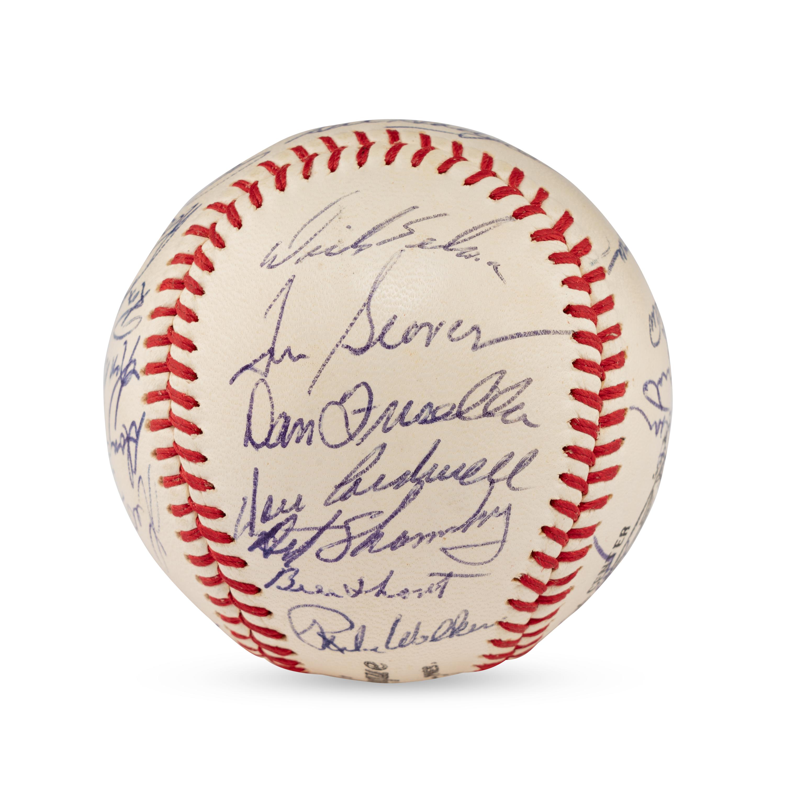 A 1968 New York Mets Team Signed Autograph Baseball Featuring Nolan Ryan and Tom Seaver (Beckett Authentication Services)