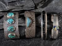 Navajo and Southwestern-style Silver Cuff Bracelets