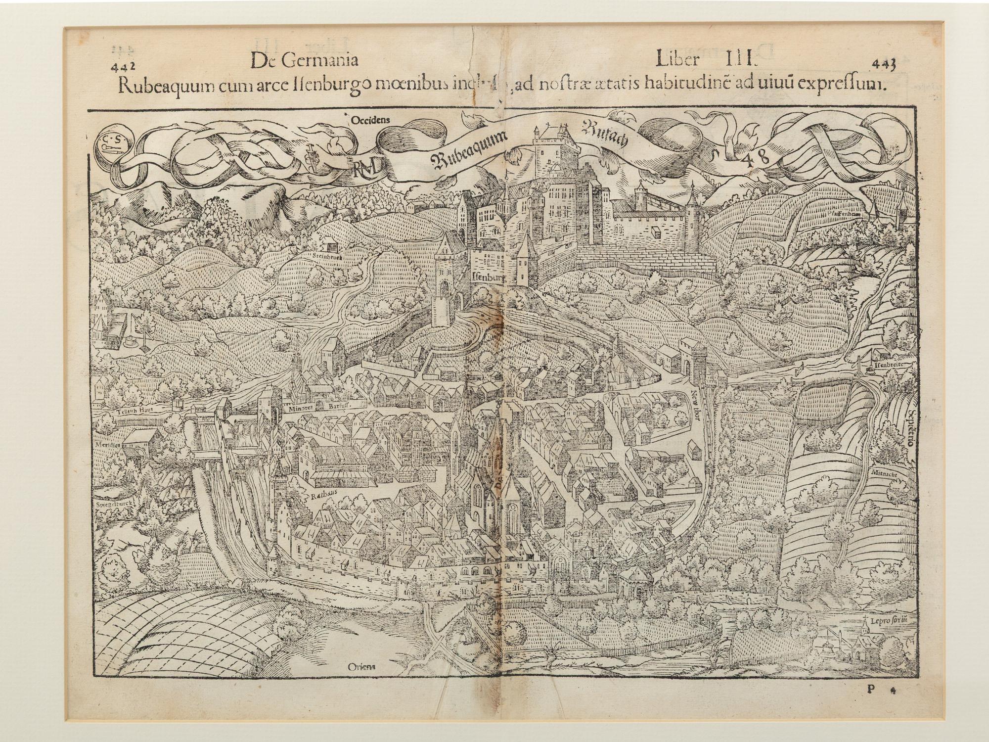 Two Continental Antiquarian Maps, Muenster and Rollos