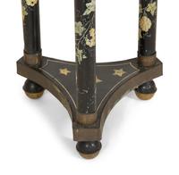 An English Painted Tole Octagonal Side Table