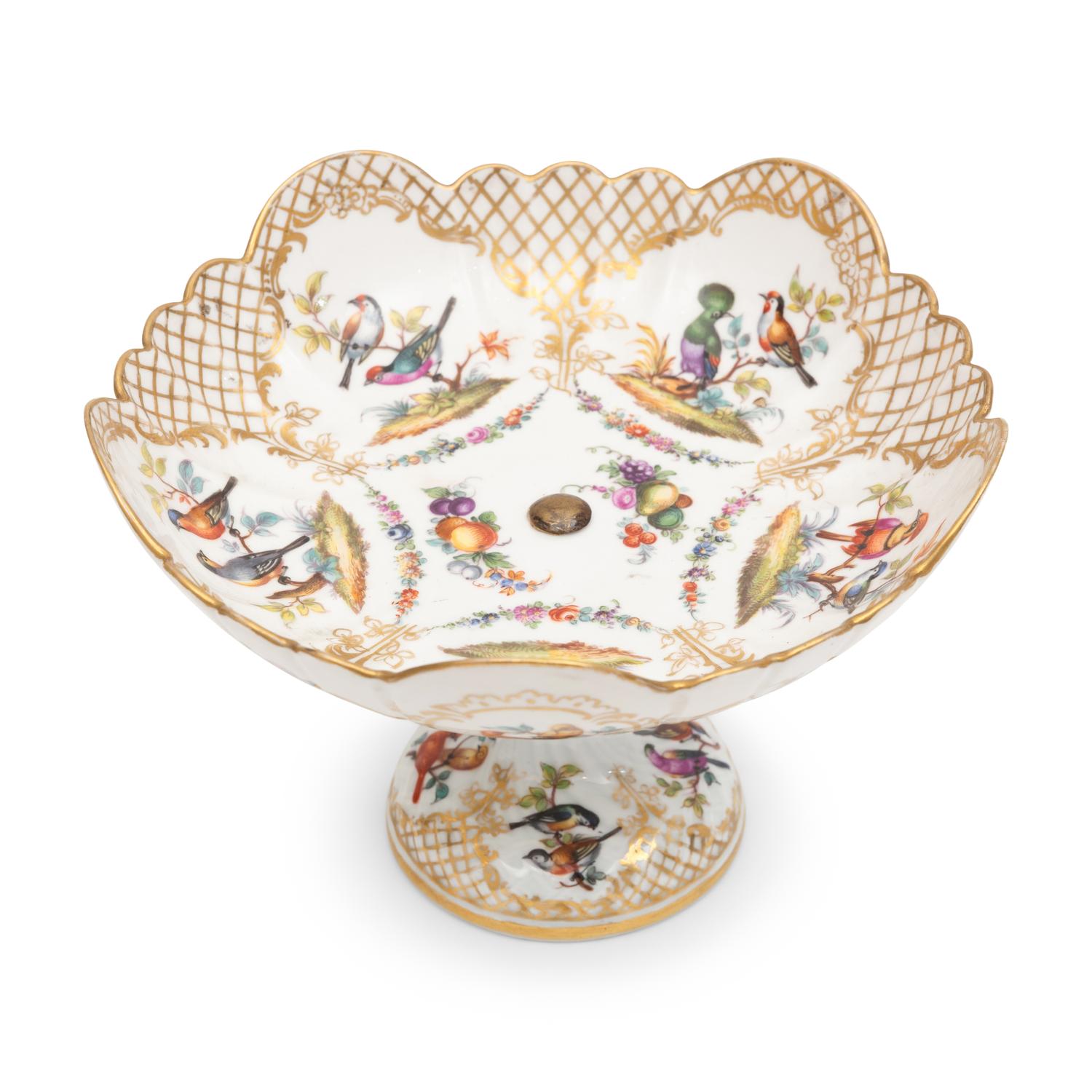 A Herend Rothschild Bird Porcelain Tureen and a Group of Continental Porcelain Articles