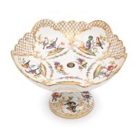 A Herend Rothschild Bird Porcelain Tureen and a Group of Continental Porcelain Articles