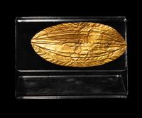 An Egyptian Sheet Gold Mouth Amulet