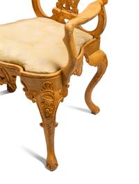 A Set of Twelve Venetian Style Painted Dining Chairs