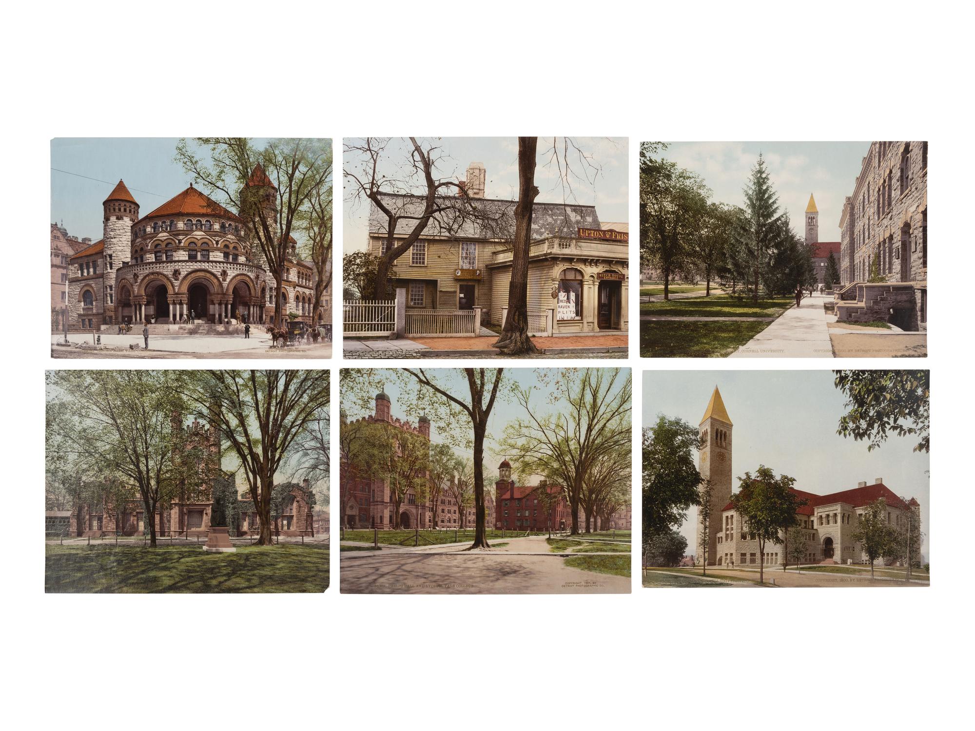 [JACKSON, William Henry, photographer]. Photochrom prints incl. US and Cuban scenes. 1900-1904.