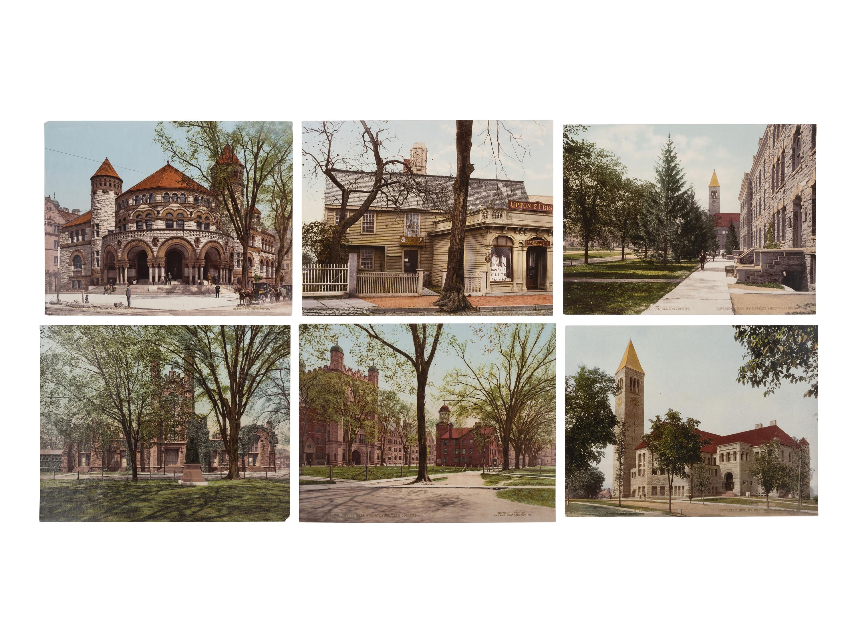 [JACKSON, William Henry, photographer]. Photochrom prints incl. US and Cuban scenes. 1900-1904.