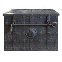 A Wrought Iron Safe Box 35" W x 25" D x 24" H — Italy, 18th Century