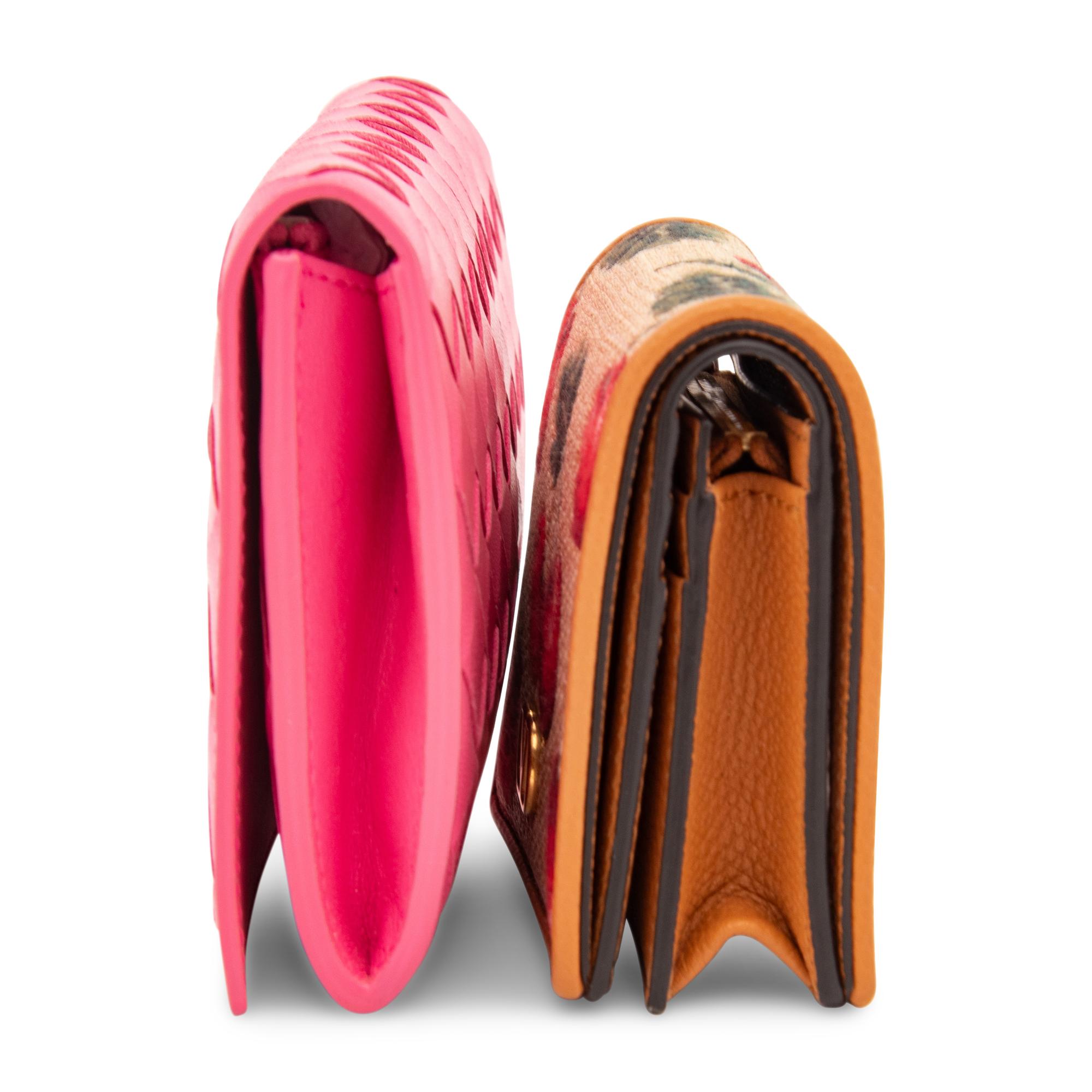 BOTTEGA VENETA & VALENTINO, TWO WALLETS