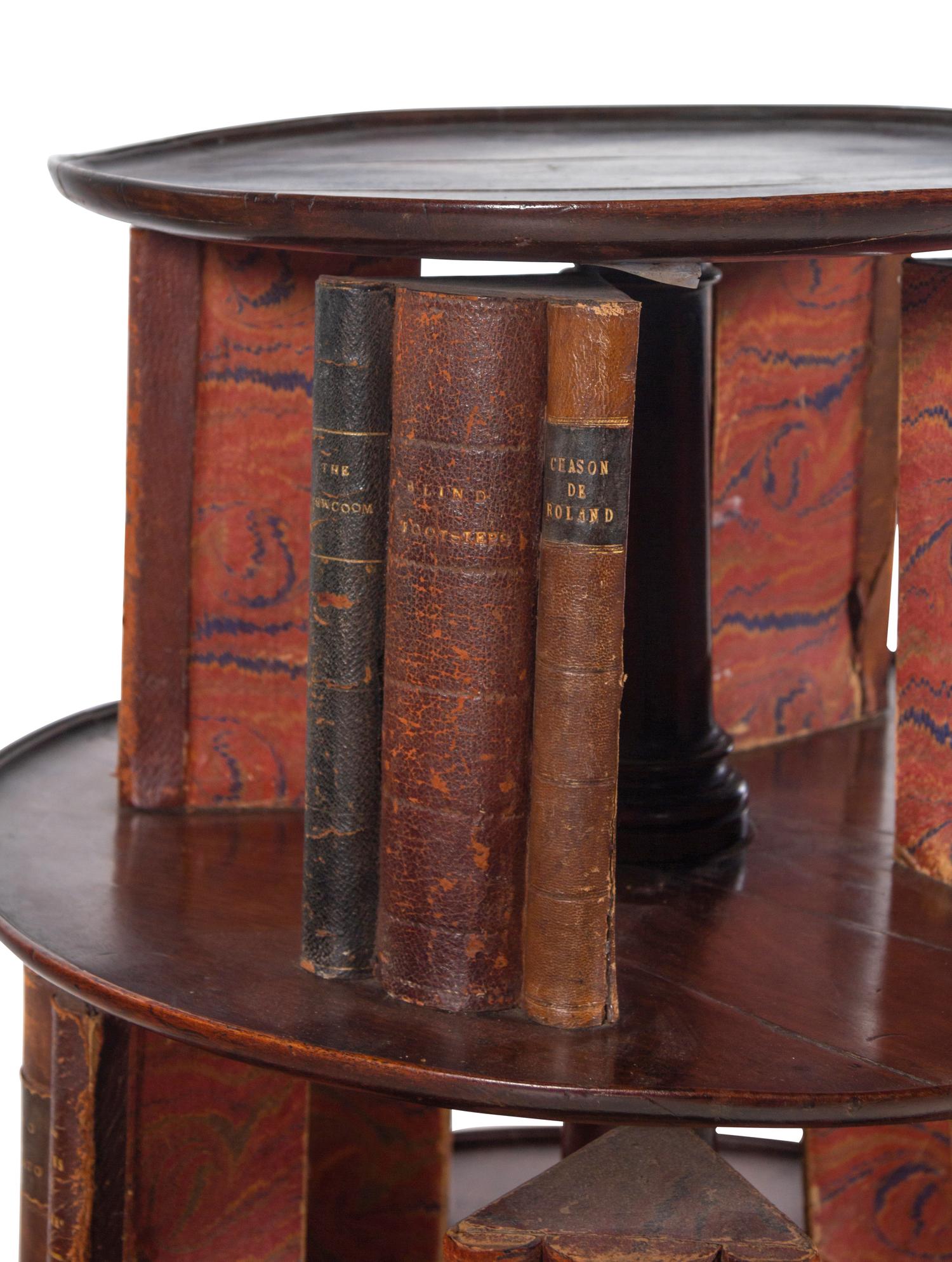 An English Mahogany Revolving Book Stand
