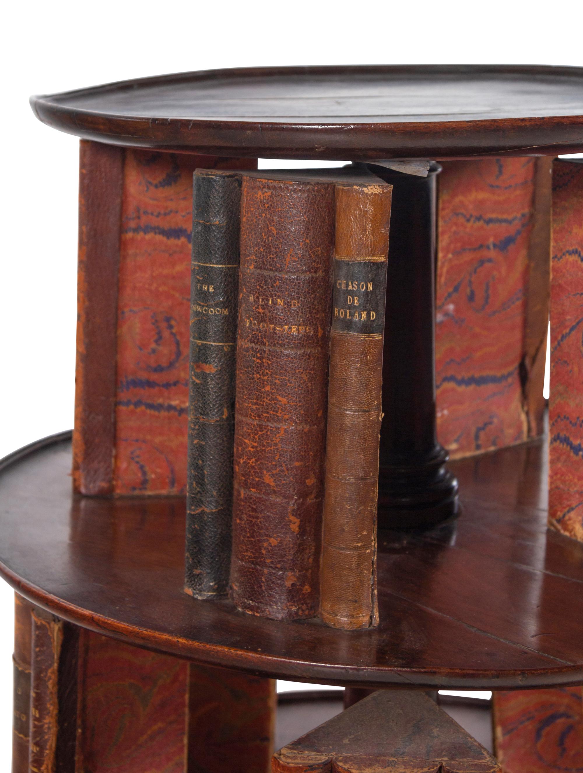 An English Mahogany Revolving Book Stand