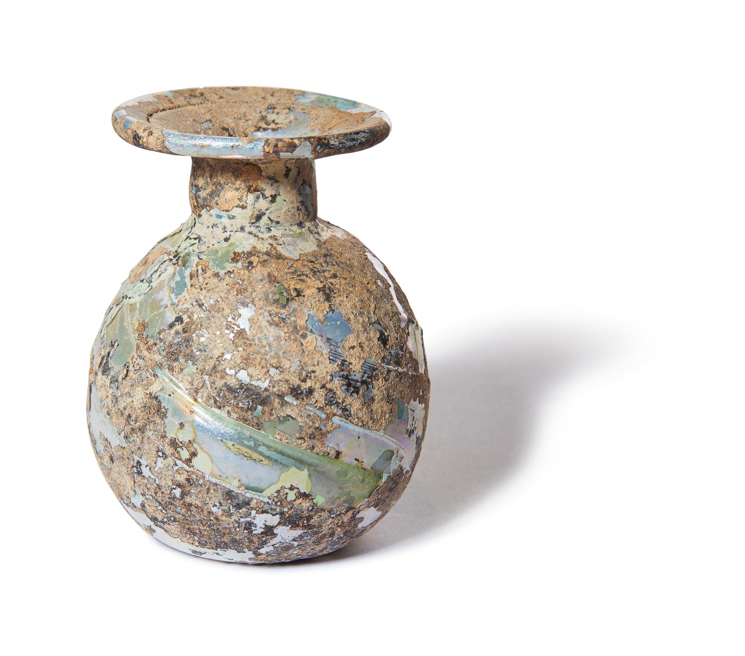 A Roman Glass Sprinkler Flask