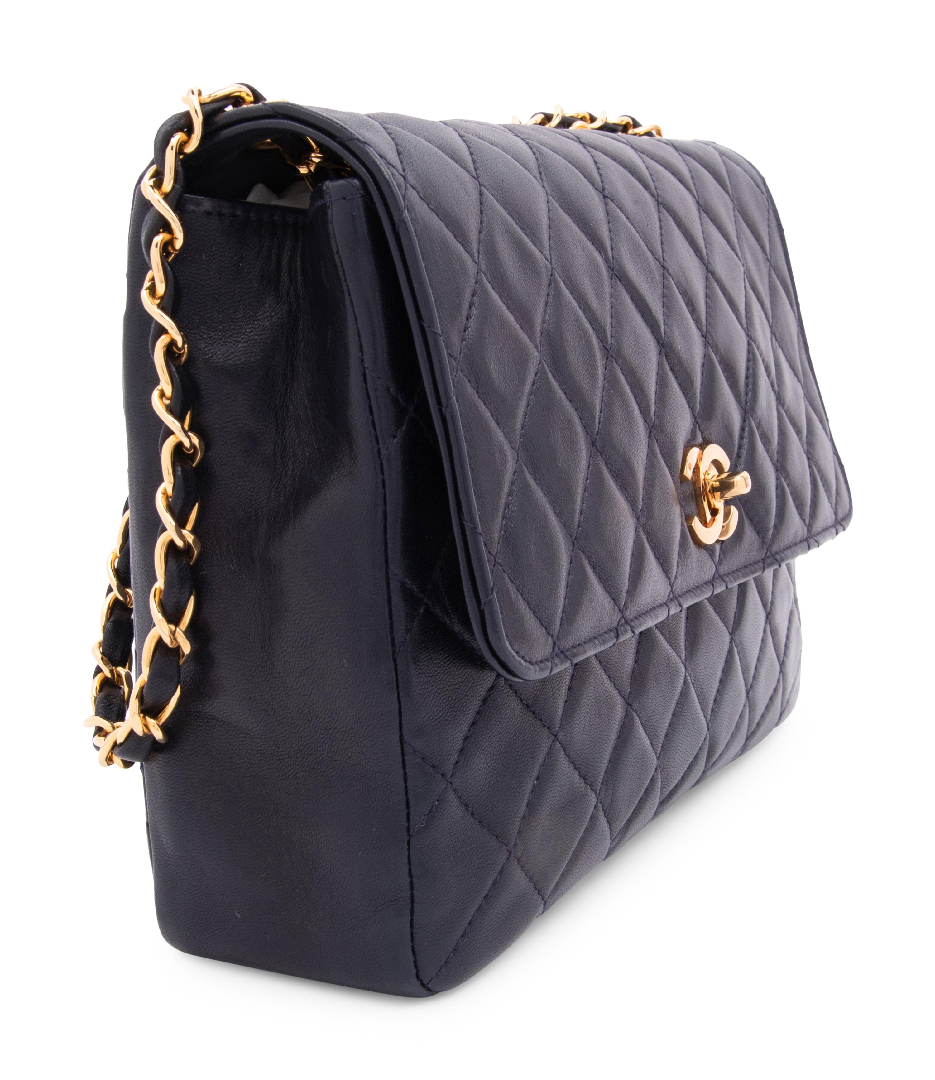 Chanel Quilted Leather Flap Bag, 1986-88