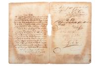 [SLAVERY & ABOLITION - CUBA]. A group of 11 manumission and sale documents for enslaved persons in Cuba.