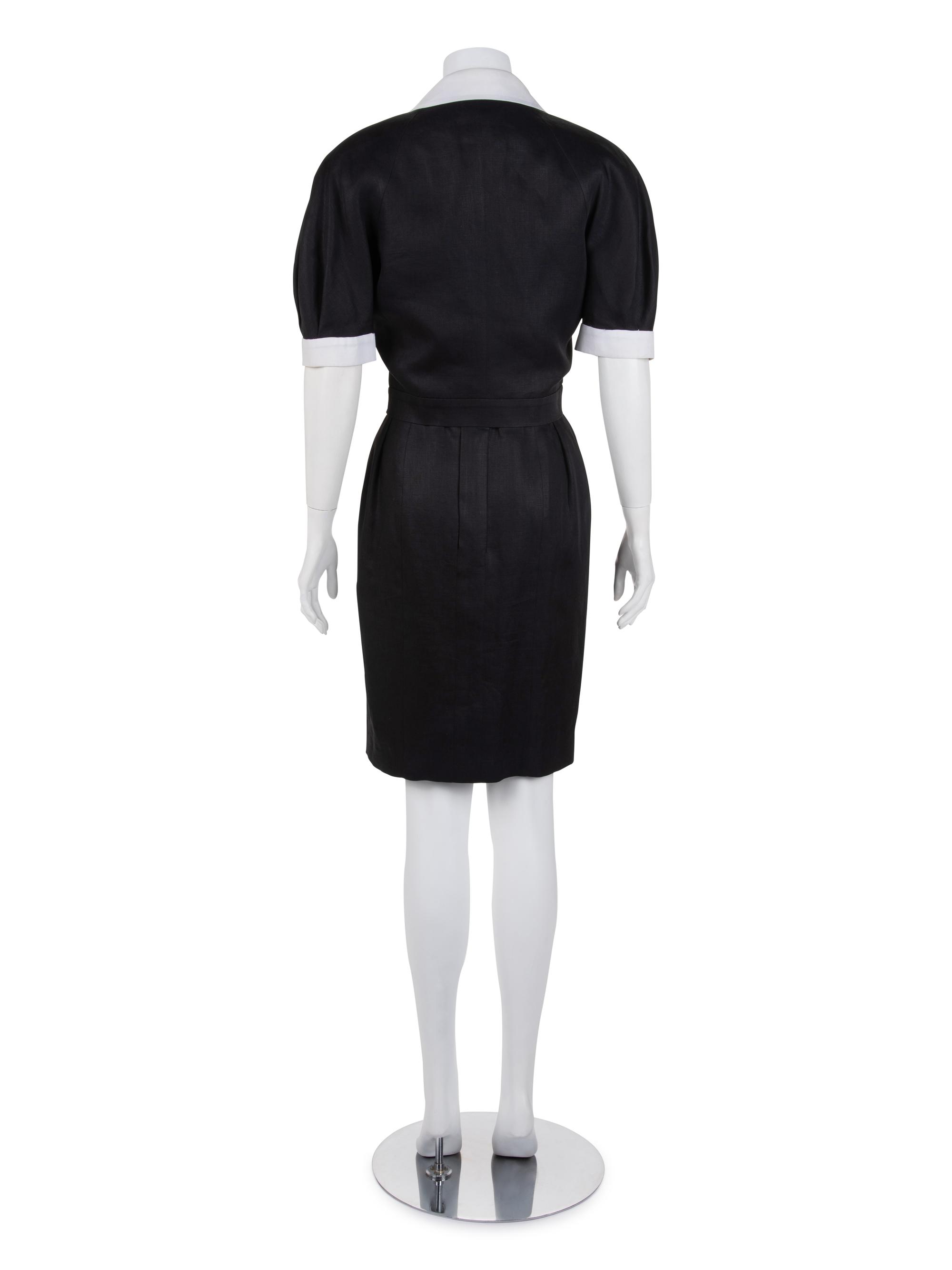 Chanel Linen Dress and Jacket Ensemble, 1990s