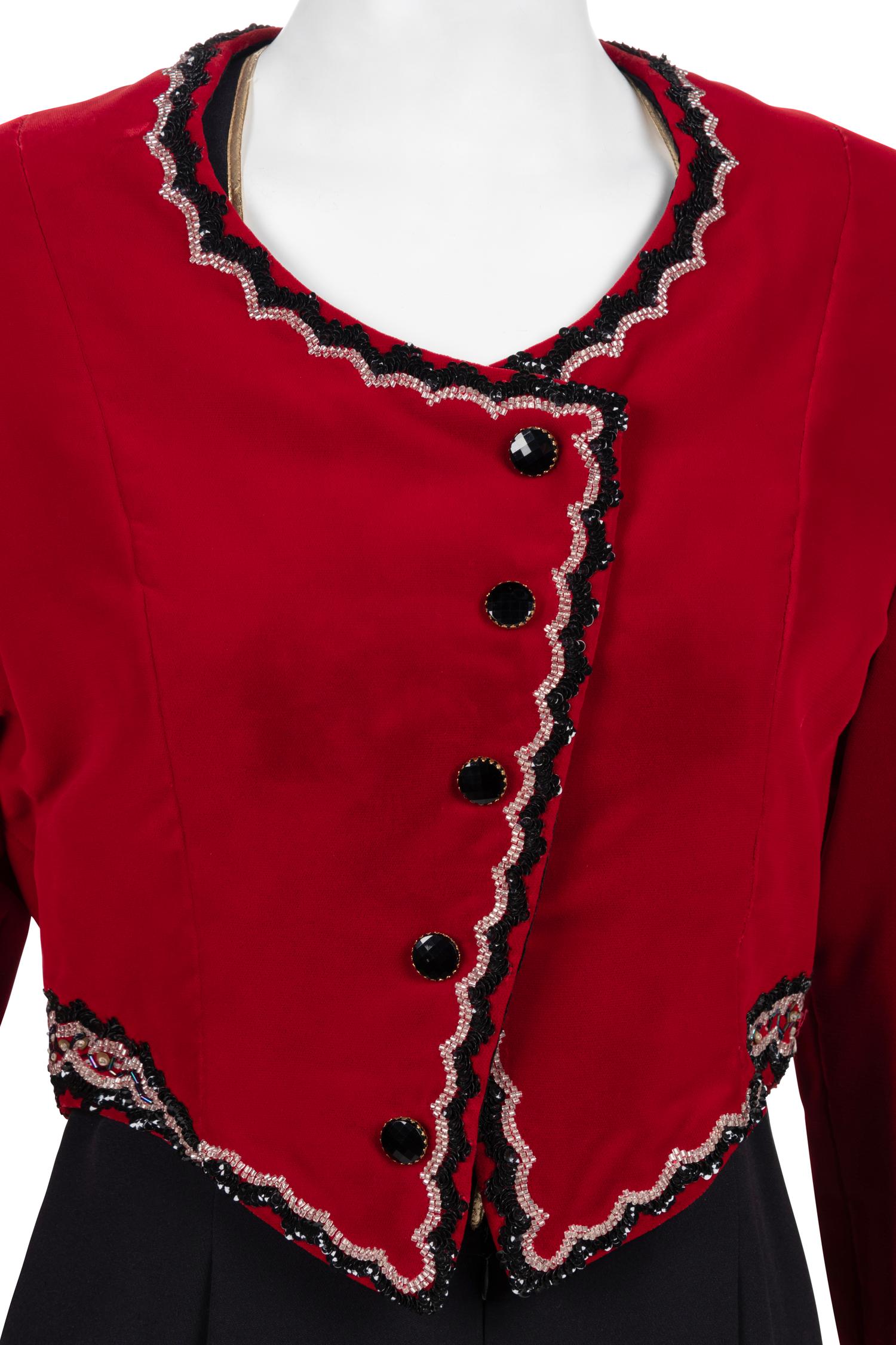 Geoffrey Beene Jumpsuit and Cropped Jacket, Fall 1988