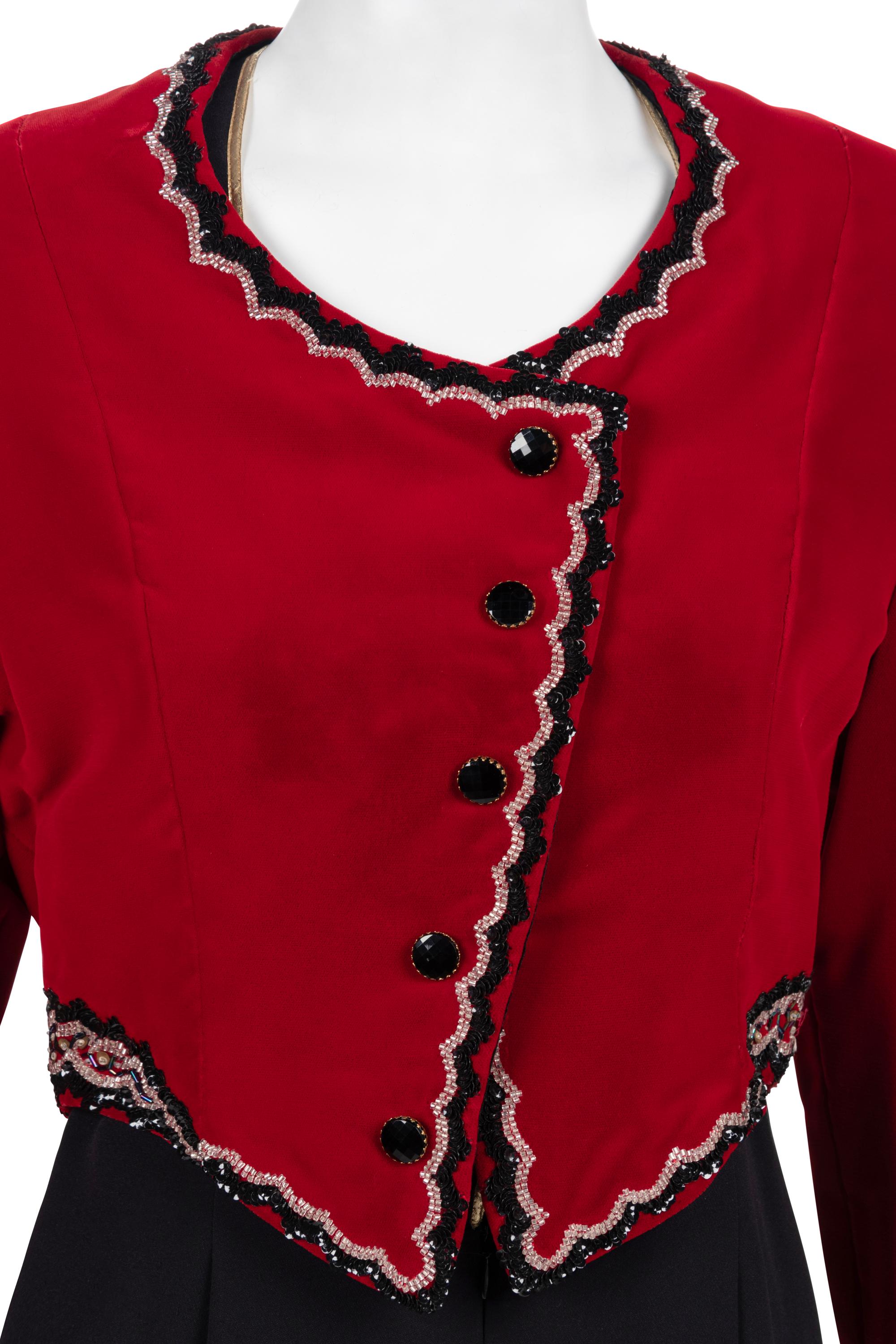 Geoffrey Beene Jumpsuit and Cropped Jacket, Fall 1988