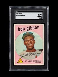 A 1959 Topps Bob Gibson Rookie Baseball Card No. 514 (SGC 4 VG/EX)